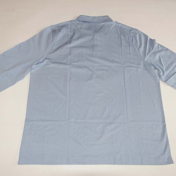 Kenneth Cole Men's Slim Fit Jersey Polo Shirt Size 3XLT NWT Long Sleeves Blue - Picture 7 of 7